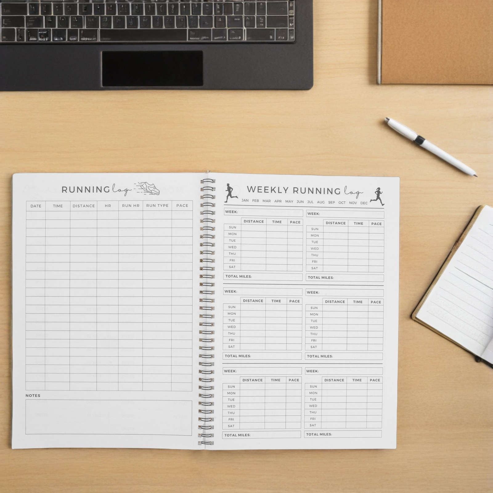 Workout Plan Home Gym - Premium Fitness Planning Notebook with Goal