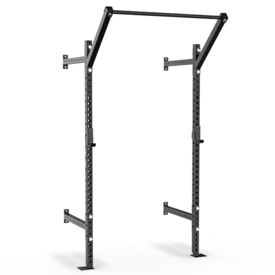 Home Gym Pull Up Bar - Wall Mounted Squat Rack for home