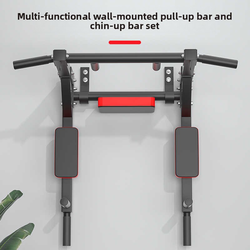 Home Gym Pull Up Bar - Steel Multi-Functional Indoor Wall Pull-Up Fitness