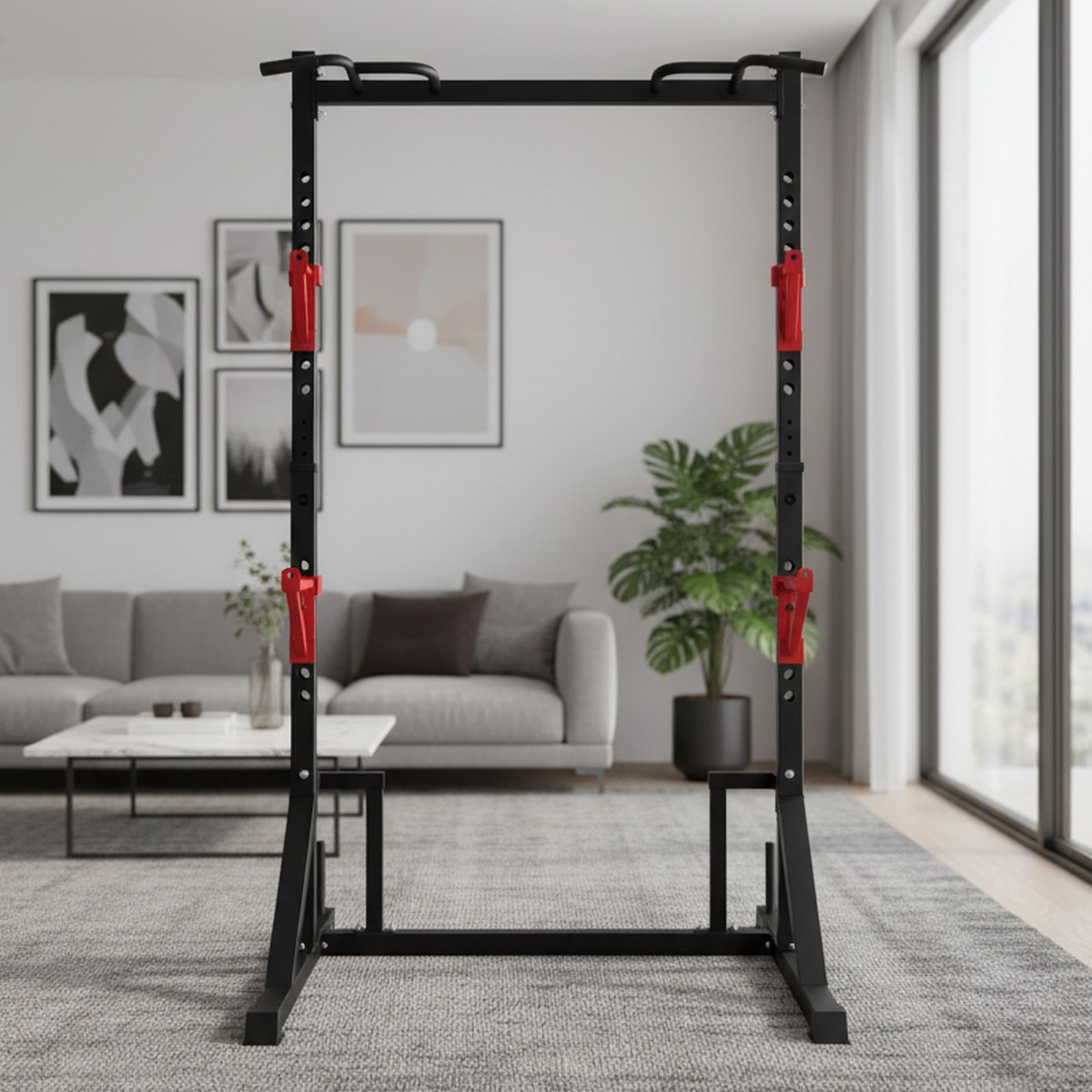 Adjustable Power Rack with Pul - огляд і ціна Home Gym Pull Up Bar