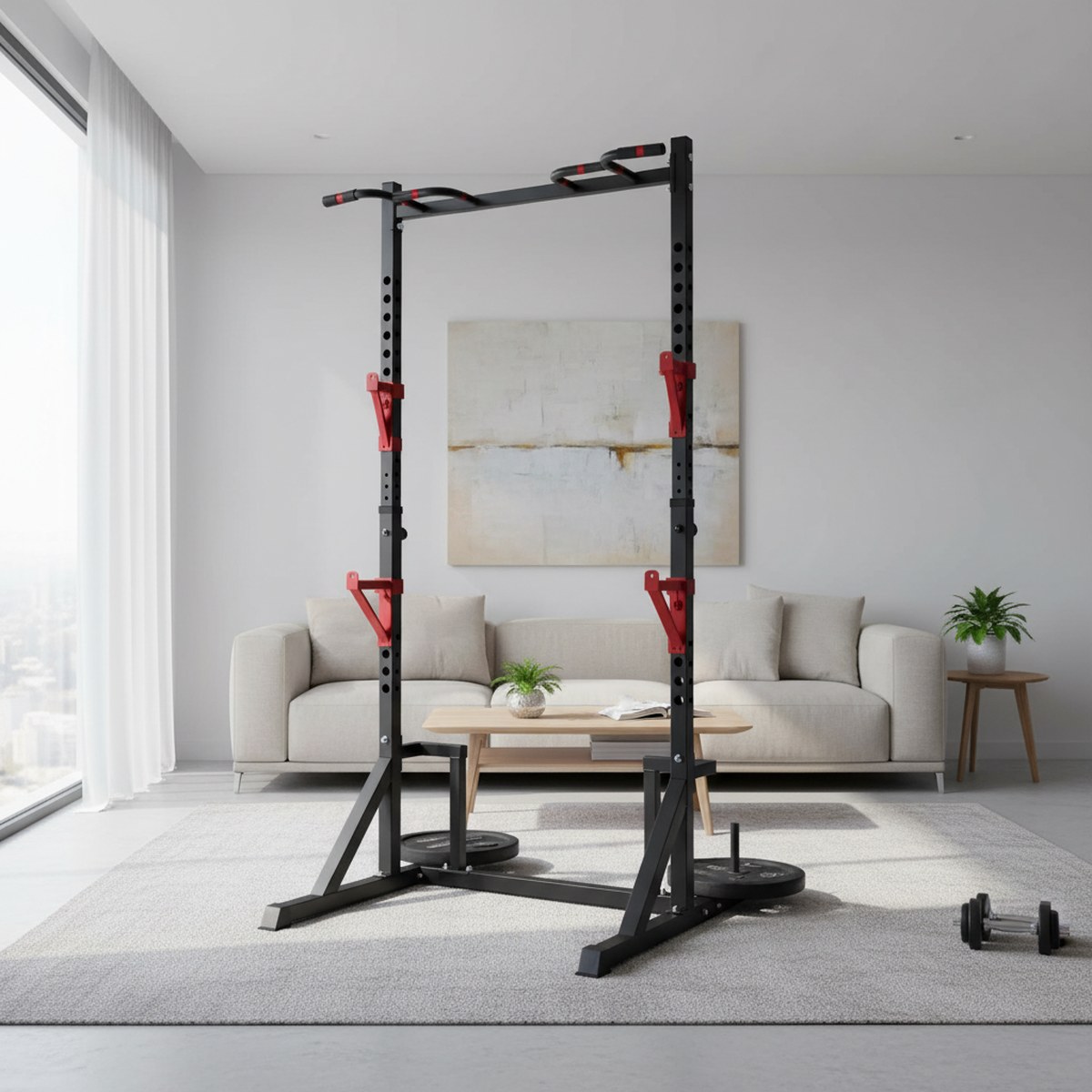 Adjustable Power Rack with Pul - огляд і ціна Home Gym Pull Up Bar