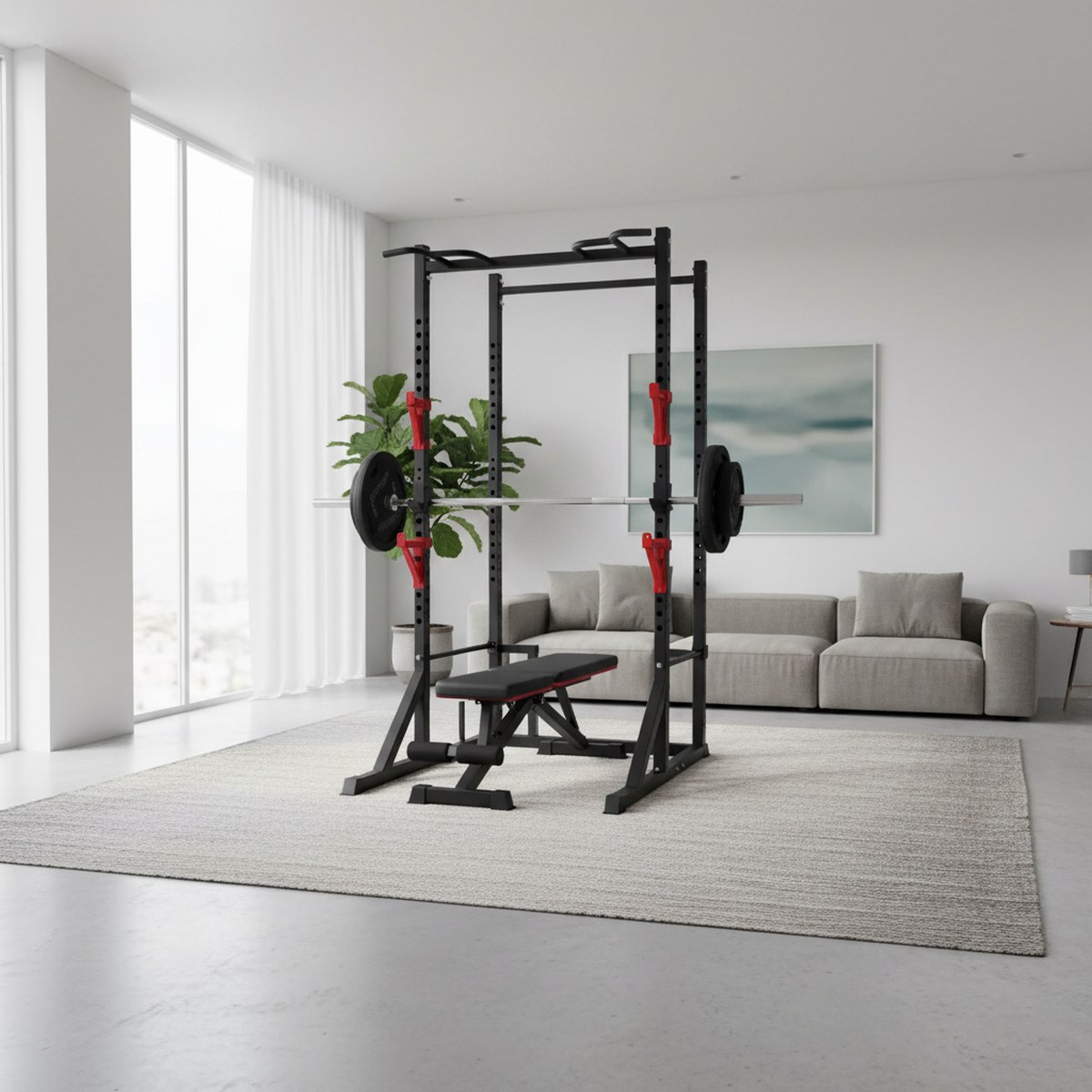 Adjustable Power Rack with Pul - огляд і ціна Home Gym Pull Up Bar