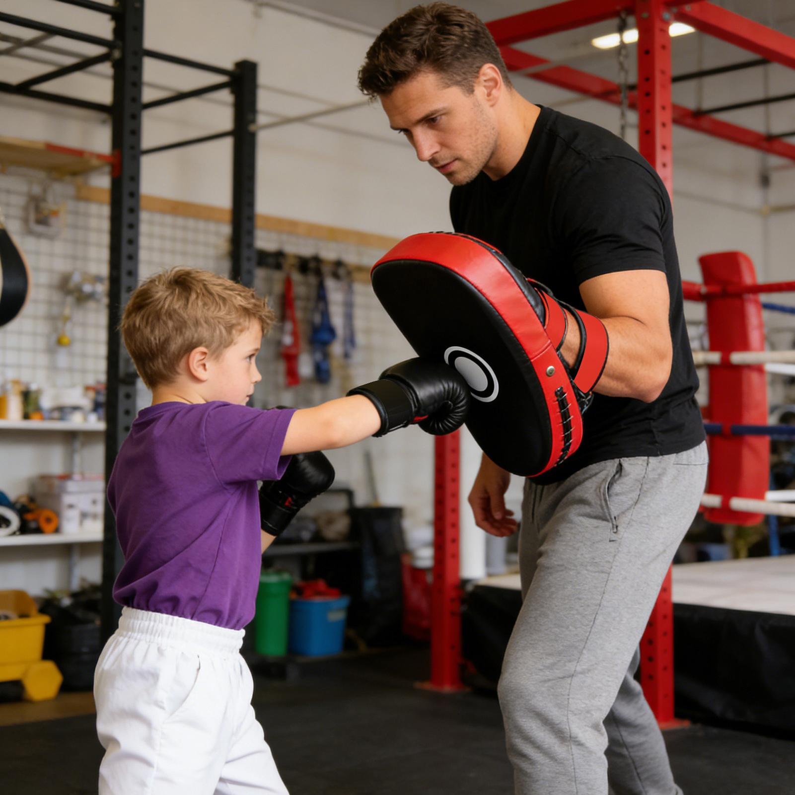 PU Leather Boxing Pads Curved  - огляд і ціна Home Gym Trainer