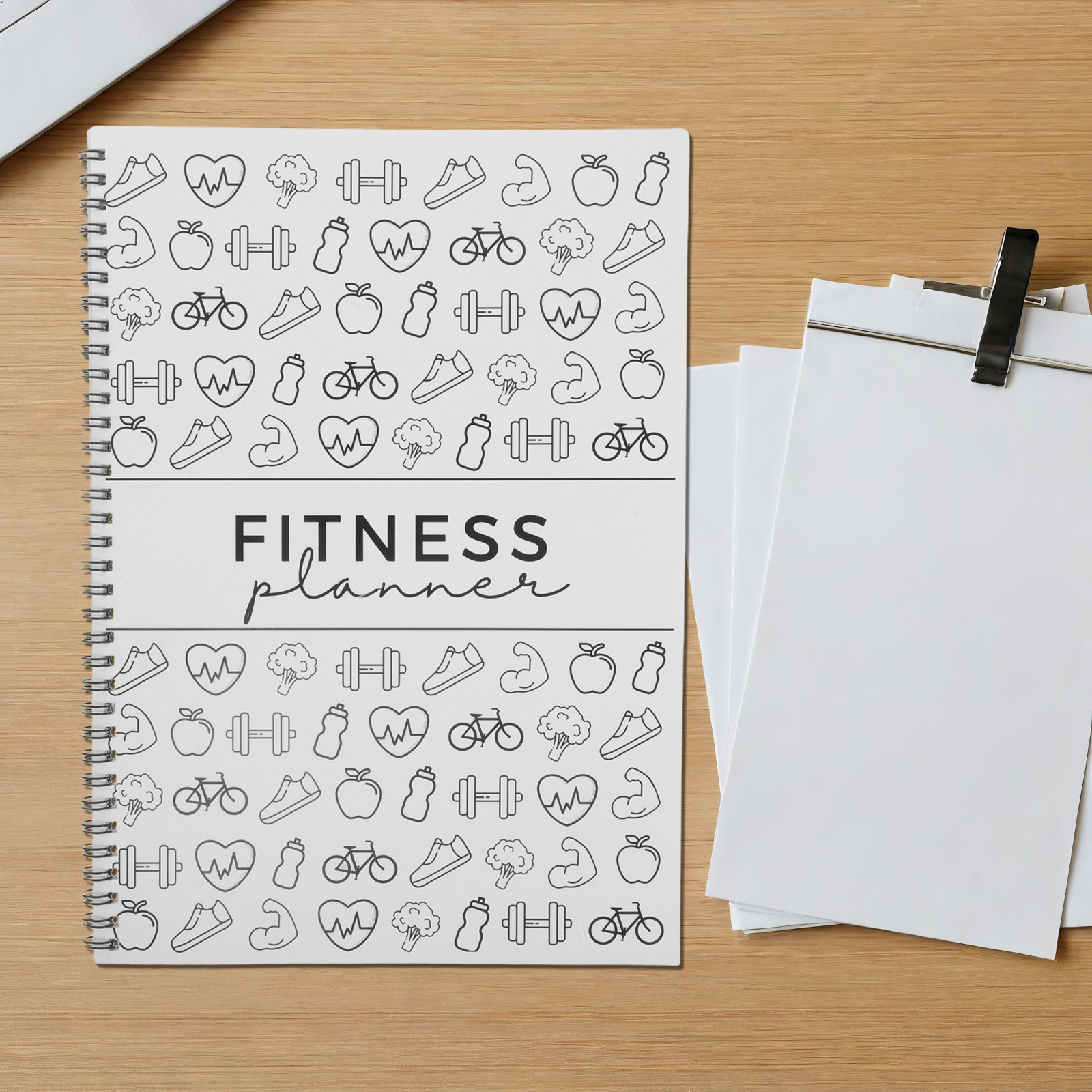 Premium Fitness Planning Noteb - огляд і ціна Workout Plan Home Gym