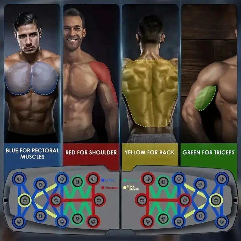 Upgraded Push Up Board 28 Hole - огляд і ціна Home Gym Upper Body Workout