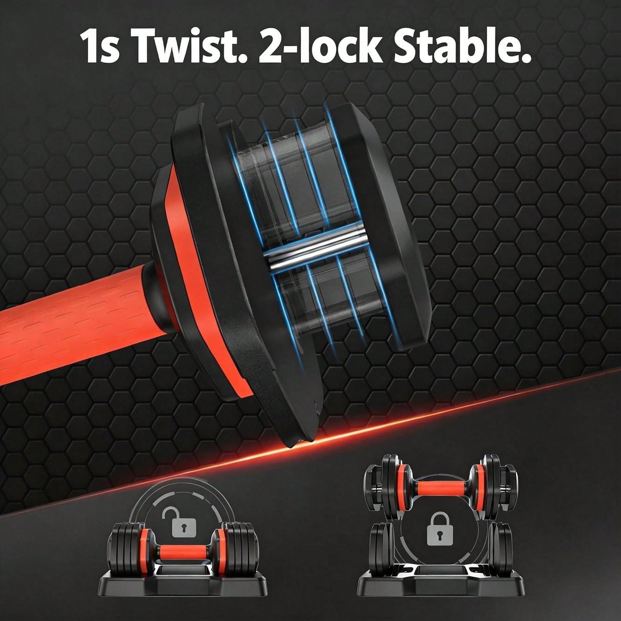 Adjustable Dumbbells Set Of 2  - огляд і ціна Home Gym No Equipment