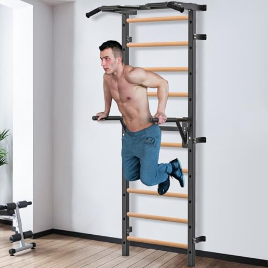 Wall Mounted Gymnastic Stall B - огляд і ціна Home Gym Pull Up Bar