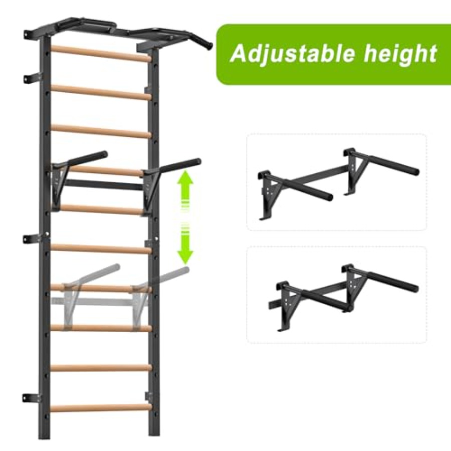 Wall Mounted Gymnastic Stall B - огляд і ціна Home Gym Pull Up Bar