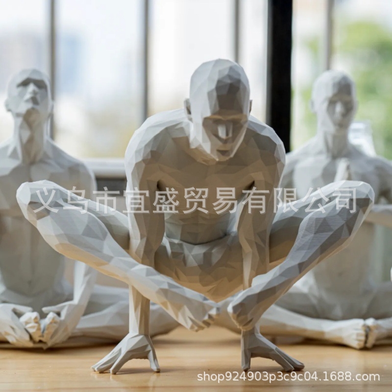 Yoga Man Figurine Minimalist H - огляд і ціна Home Gym Minimalist