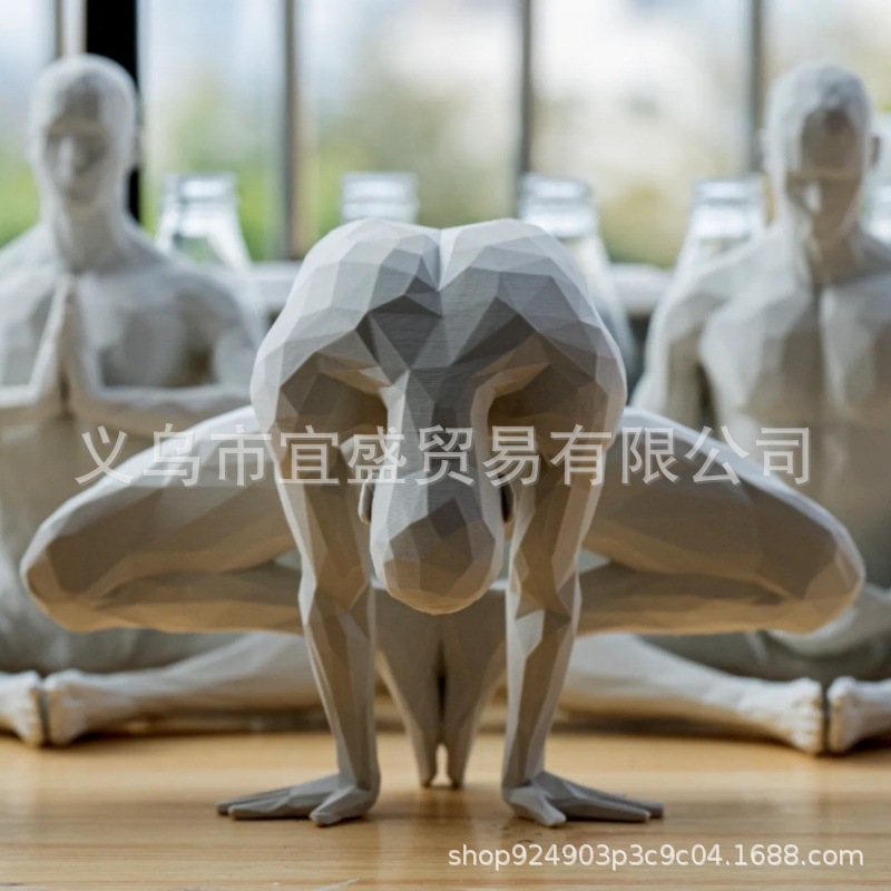 Yoga Man Figurine Minimalist H - огляд і ціна Home Gym Minimalist