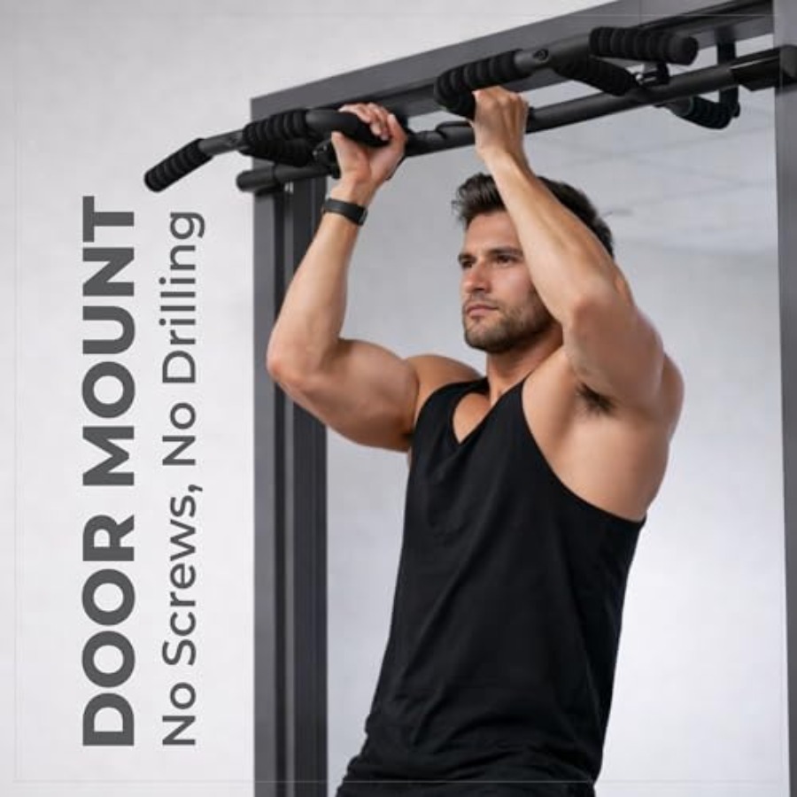 Doorway Pull Up Bar Set with S - огляд і ціна Home Gym Pull Up Bar