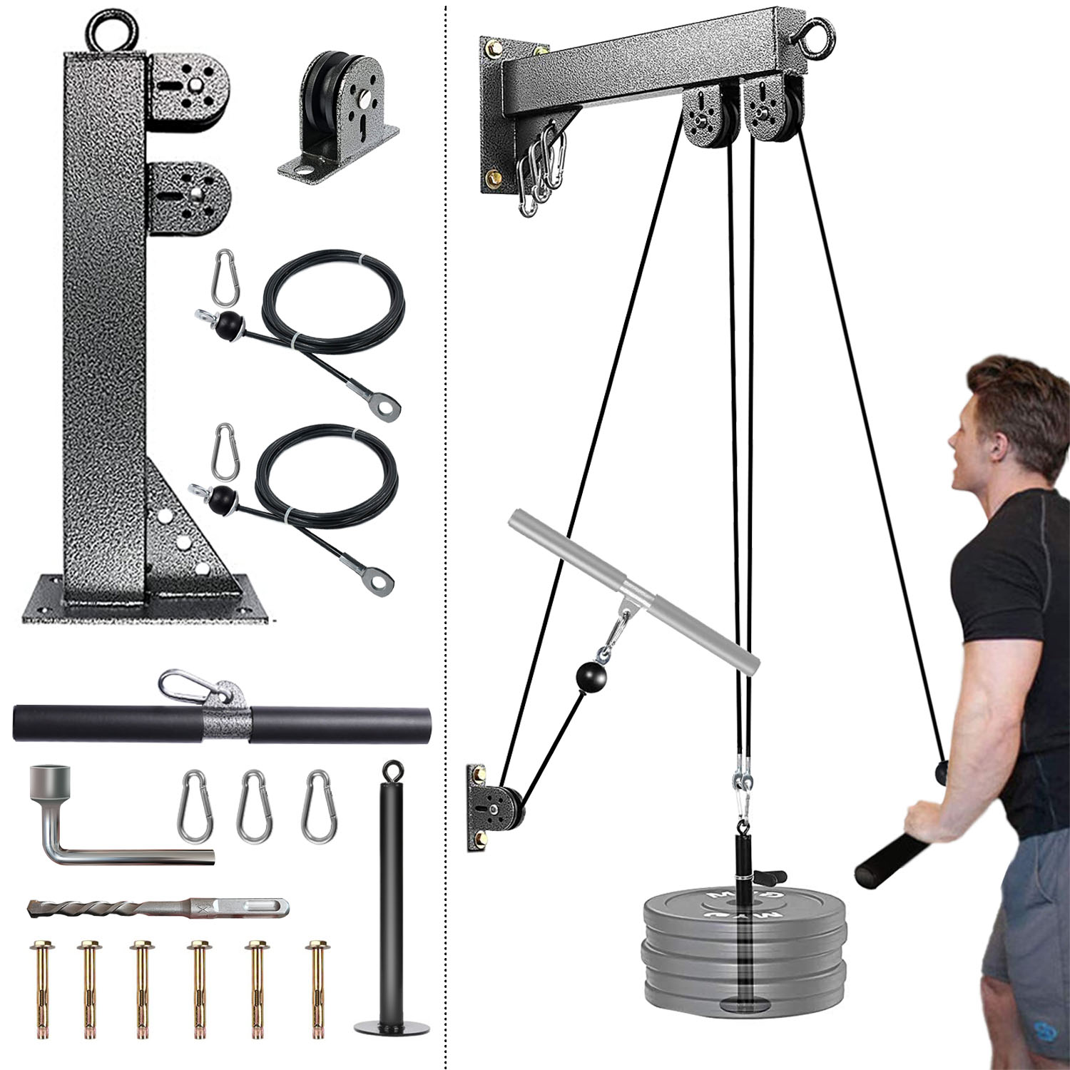 Fitness Wall Mounted Pulley Sy - огляд і ціна Cable Pulley System