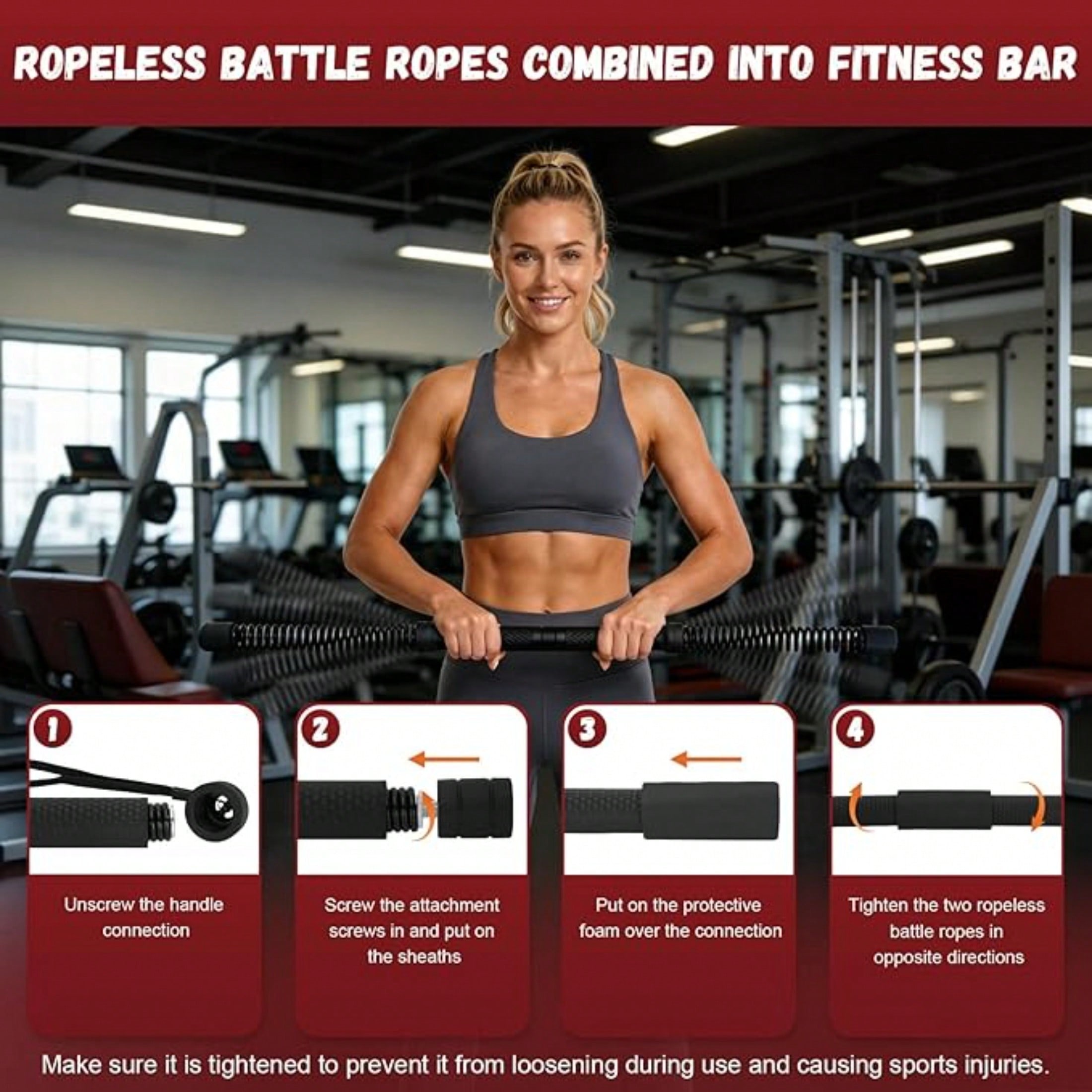 2-in-1 Upgraded Cordless Battl - огляд і ціна Home Gym Trainer