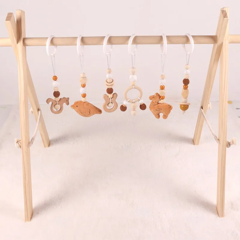 6Pcs Wooden Baby Toys Wooden B - огляд і ціна Home Gym Decor