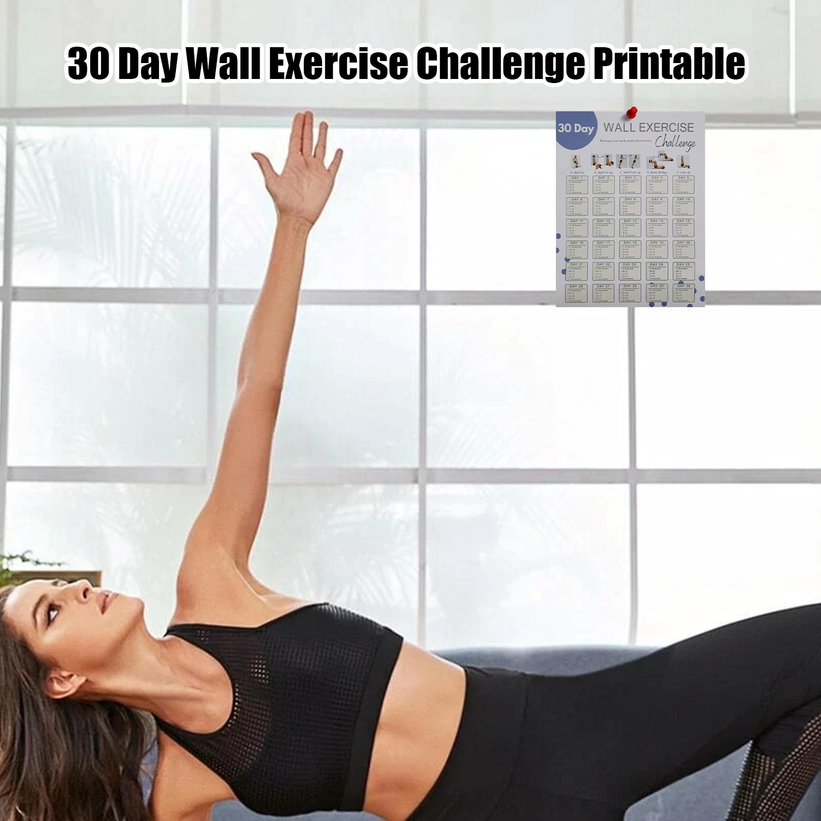 Wall Fitness Planner 30 Days H - огляд і ціна Workout Plan Home Gym