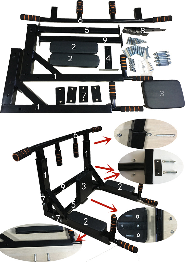 Wall Mounted Chin Up Pull Up B - огляд і ціна Home Gym Pull Up Bar